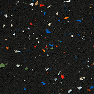 Confetti Regrind1/4" Tough Rubber Rolls
